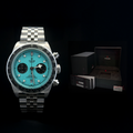 Tudor Rare Black Bay Chronograph NEW 41mm Flamingo Tiffany Dial 79360N Open Card