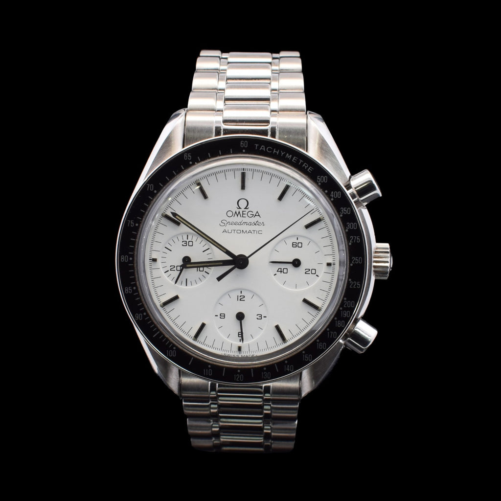 Omega Speedmaster Reduced Albino | Rare White Dial | Ref. 3510.20 with Card I