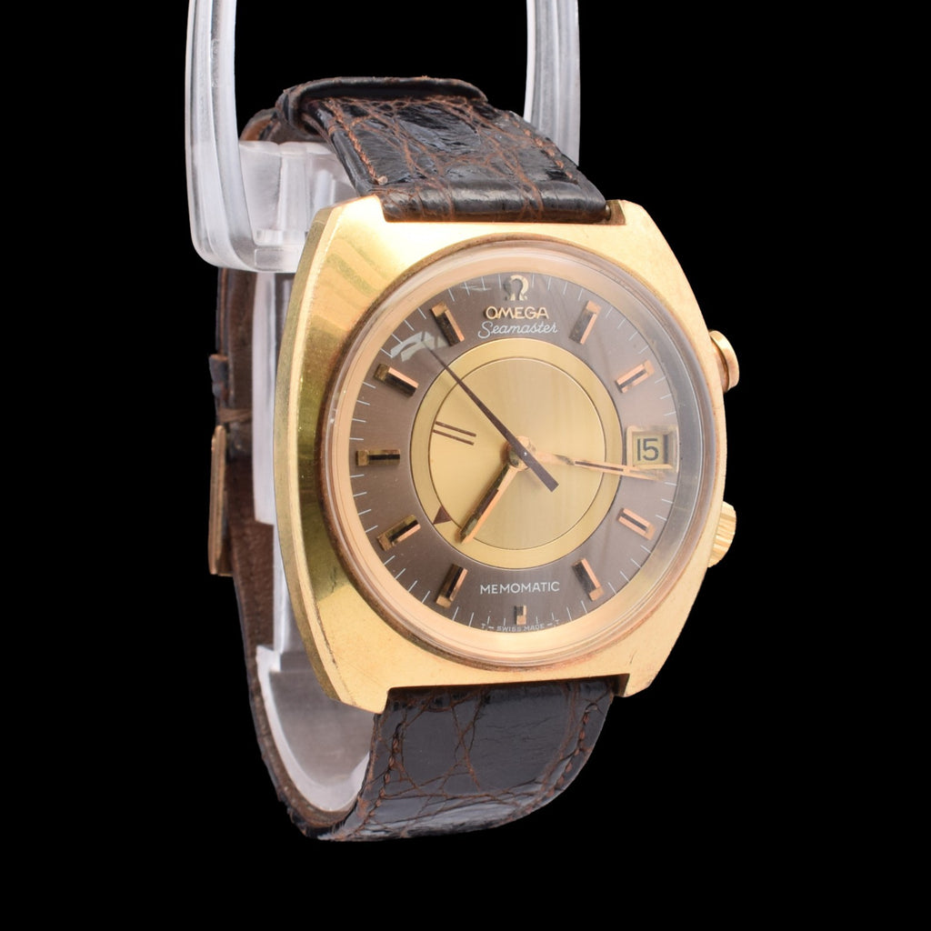 Omega Seamaster Memomatic | Gold-Plated Automatic Alarm | Omega Buckle