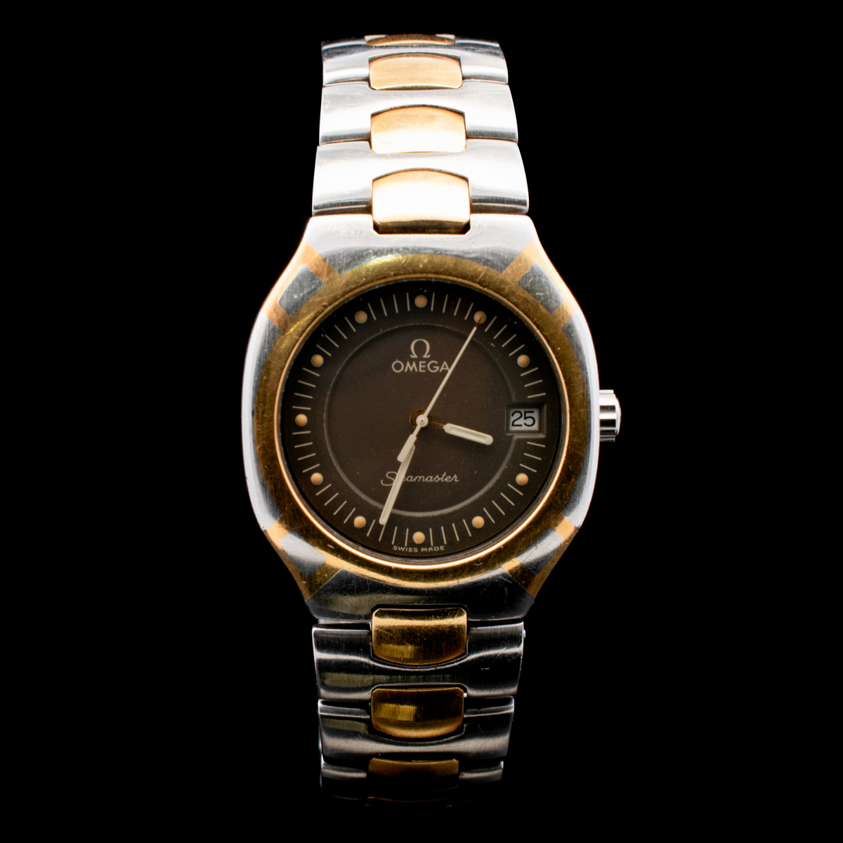Omega Seamaster Polaris | Tropical Brown Dial | Quartz | Steel & Gold (Plated) I