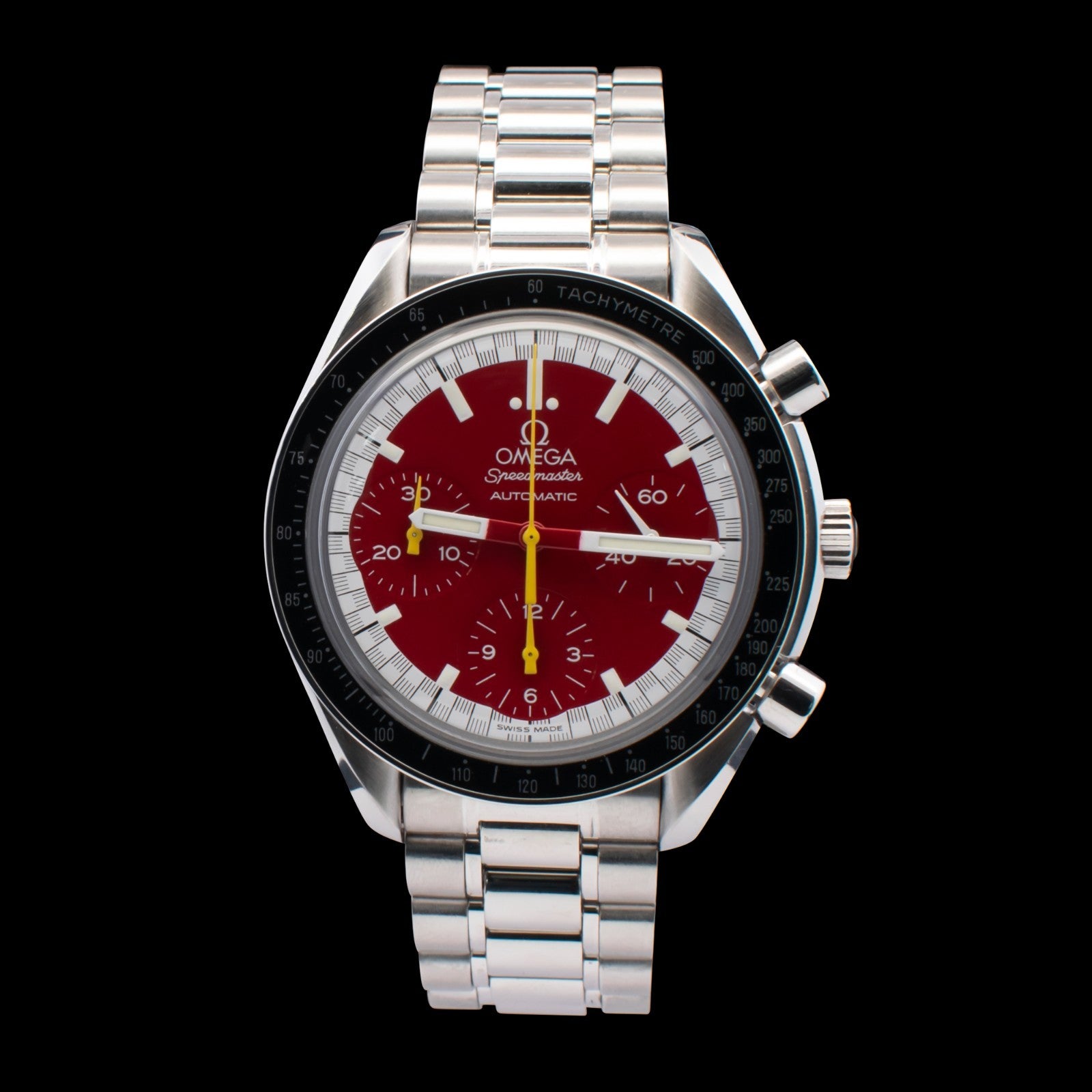 Omega Speedmaster Reduced “Michael Schumacher” | Ferrari Red Dial | Ref 3510.61