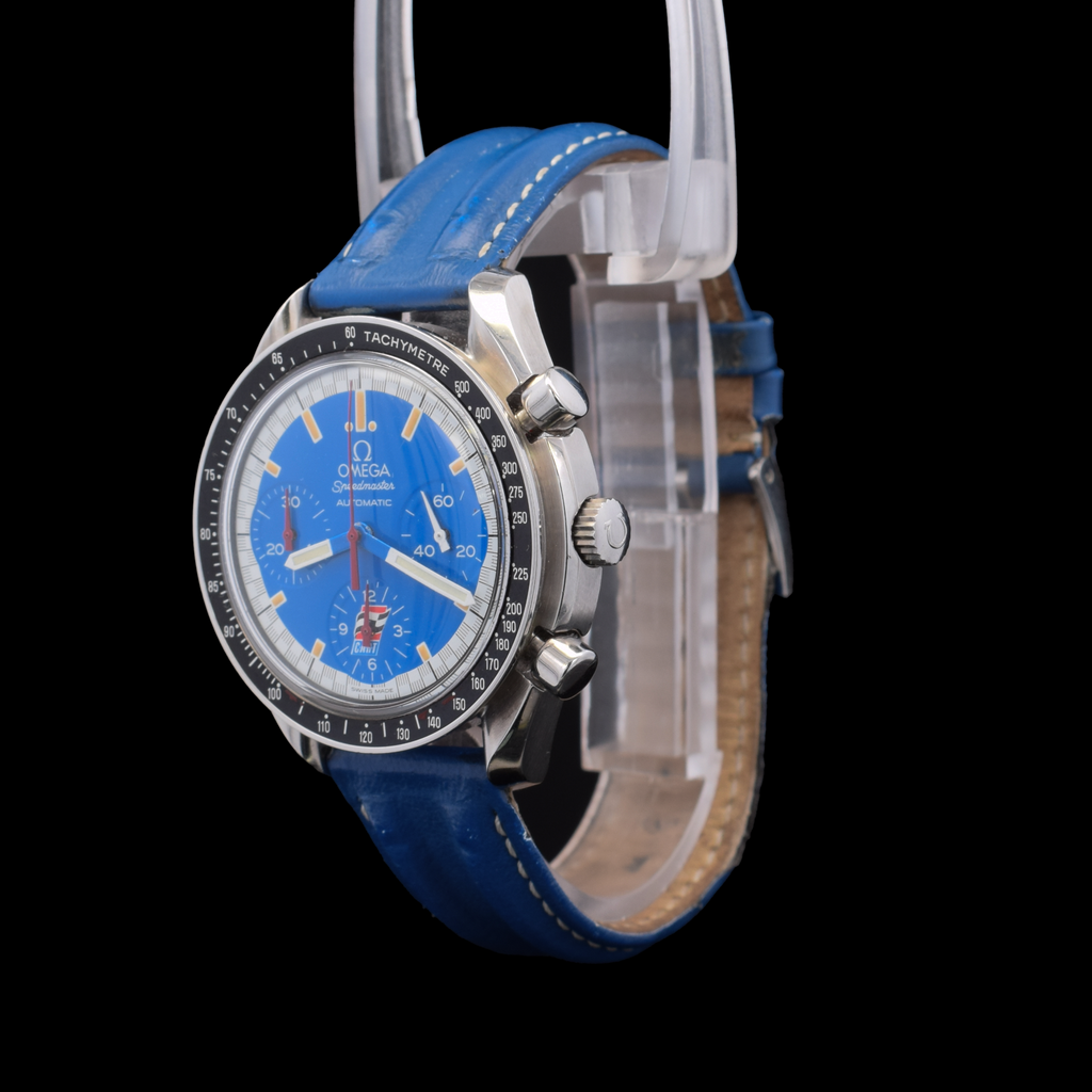 Omega Speedmaster Schumacher |  Omega Blue Leather Strap | Ref. 3510.81