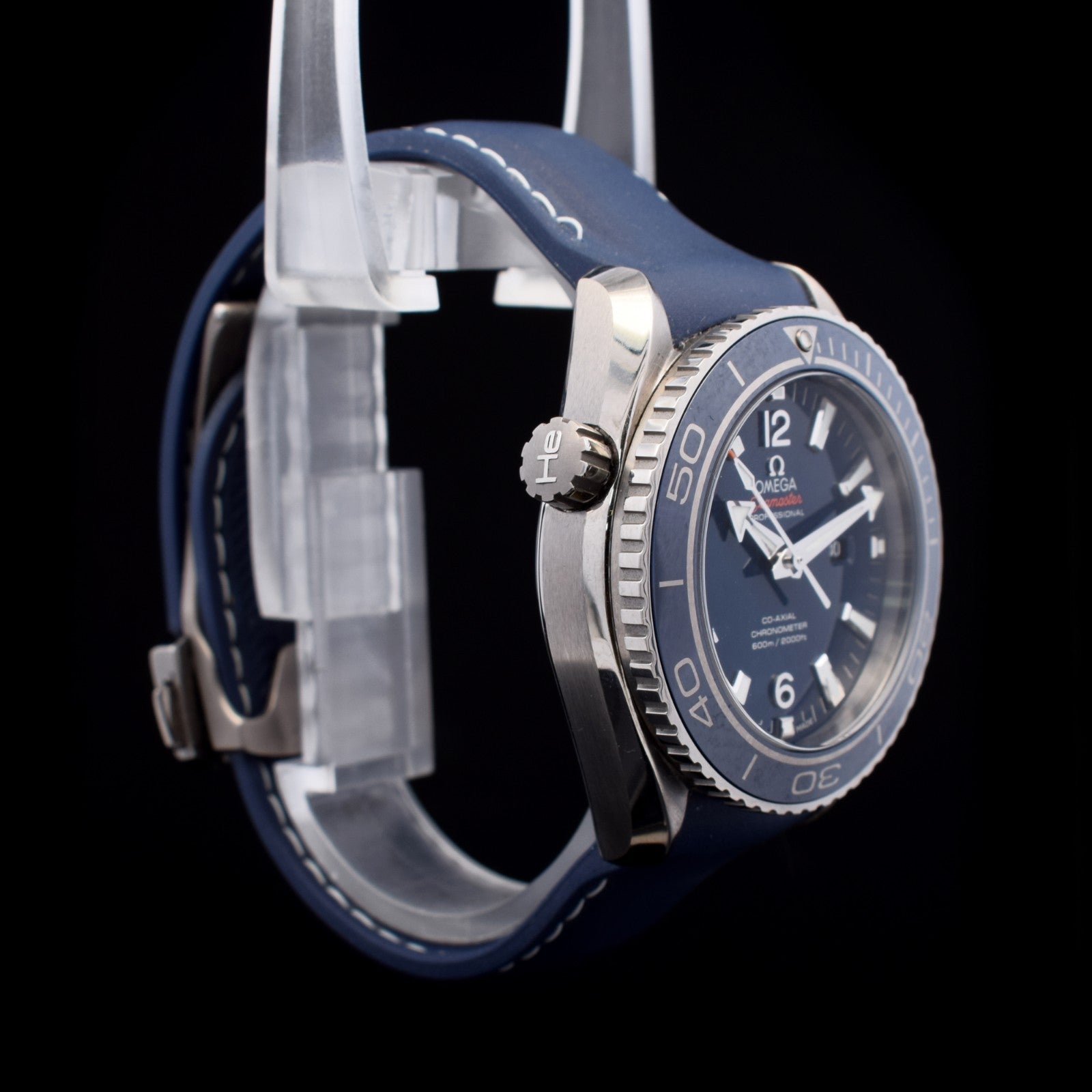 Omega Seamaster Planet Ocean 600M 37.5 mm | Blue Dial & Rubber Strap |Titanium