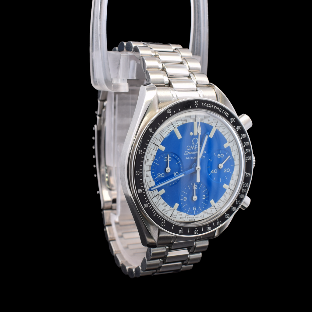 Omega Speedmaster Schumacher | Blue Dial 39mm | Non-OEM Hands| Ref. 3510.80