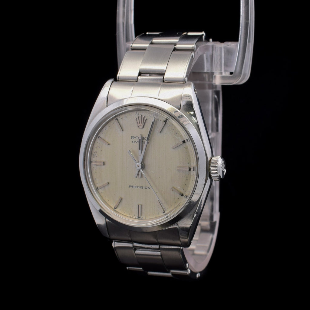 Rolex Oyster Precision 34mm | Silver Linen Dial | Manual Wind |  | Ref. 6426