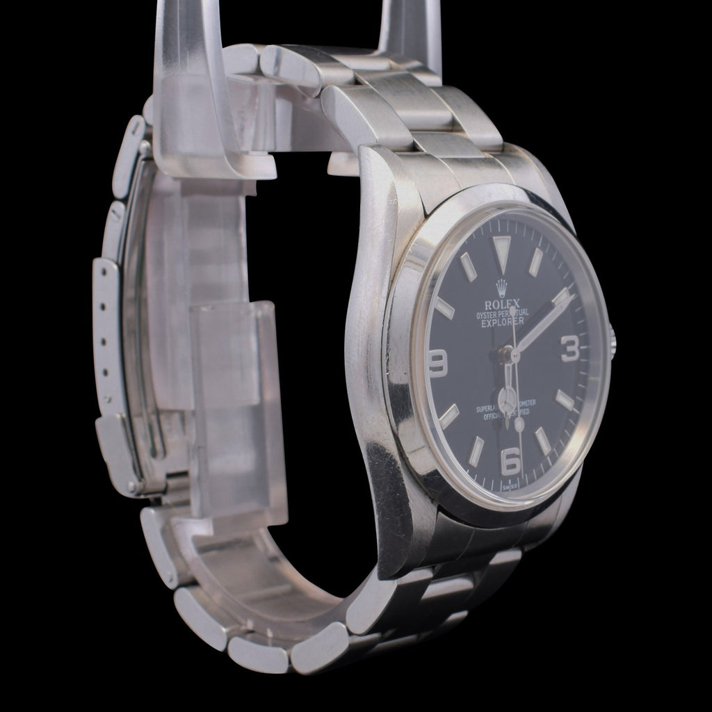 Rolex Explorer 36 | Black 3-6-9 Dial | Unpolished Case | Ref. 114270 with Papers
