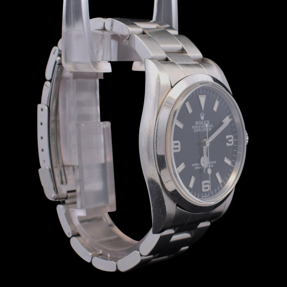 Rolex Explorer 36 | Black 3-6-9 Dial | Unpolished Case | Ref. 114270 with Papers