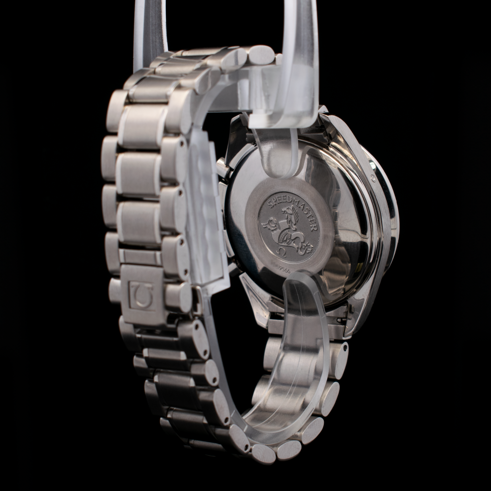 Omega Speedmaster date 39 MM Black Dial with Orange Tritium Patina