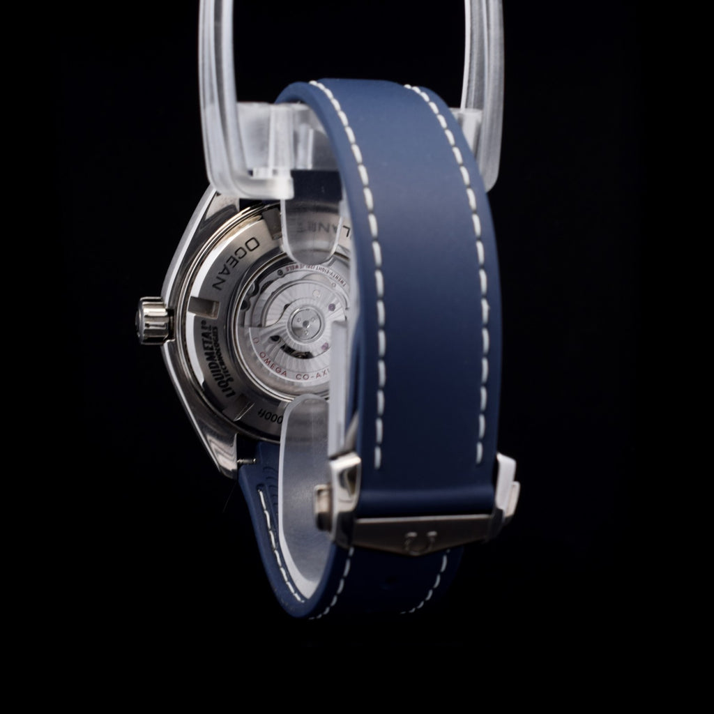Omega Seamaster Planet Ocean 600M 37.5 mm | Blue Dial & Rubber Strap |Titanium