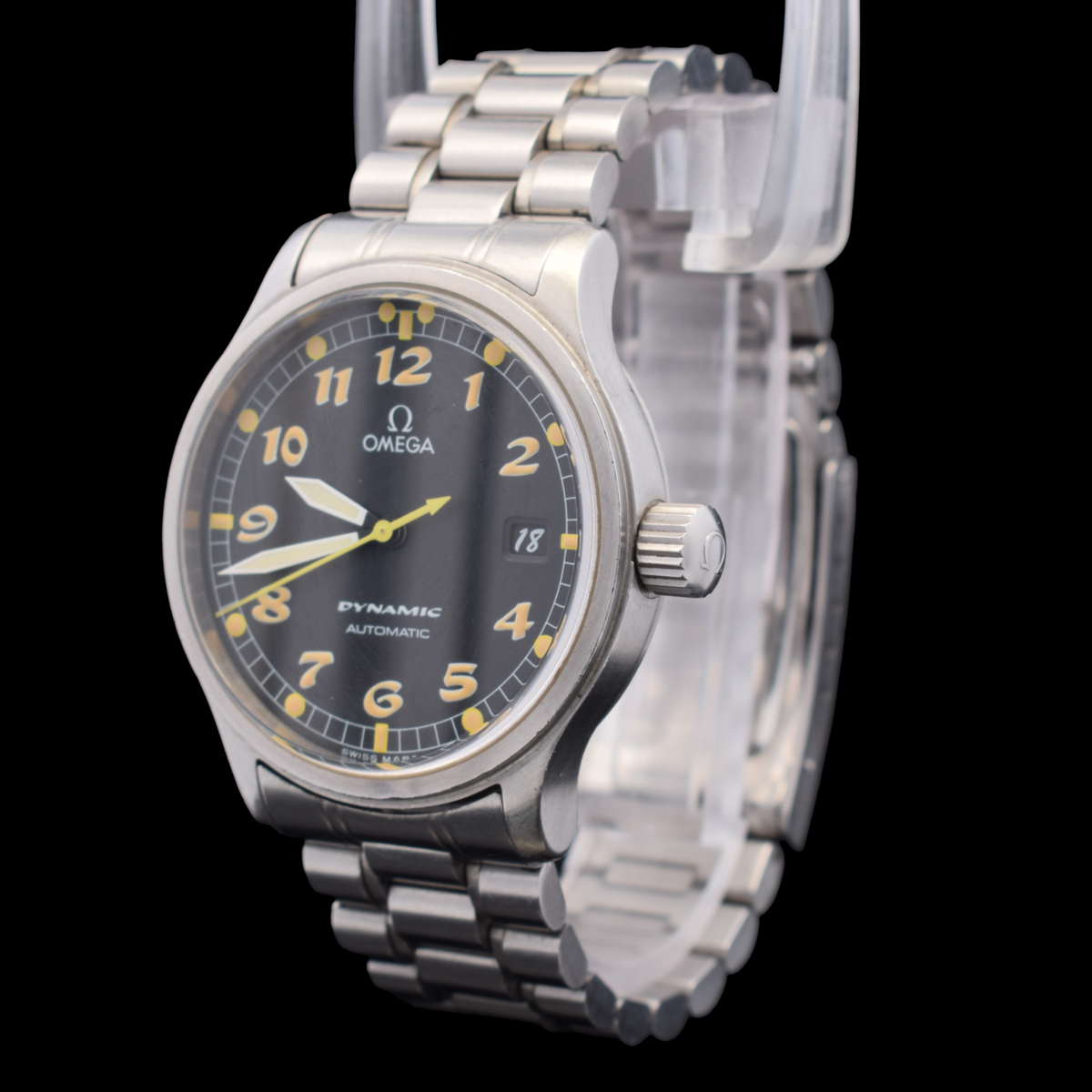 Omega Dynamic Automatic | 36mm Black Arabic Dial | Golden Patina | Ref. 5200.50