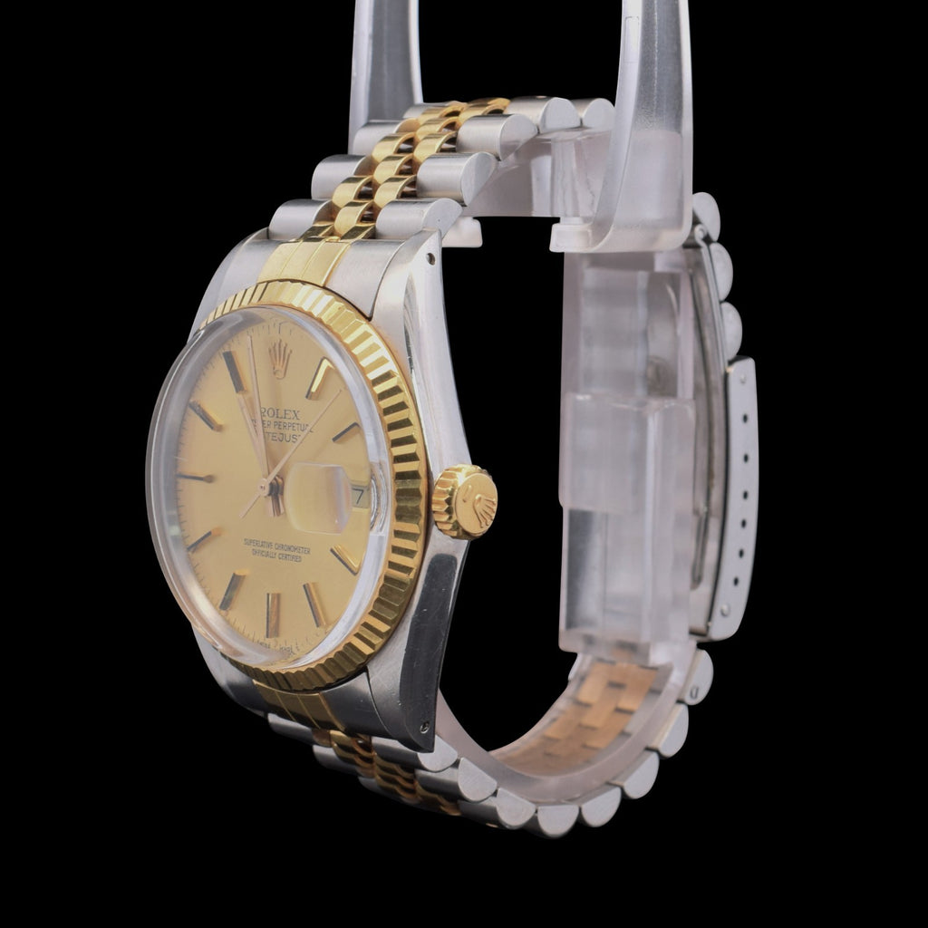 Rolex Datejust 36mm | Two-Tone | Unpolished | Champagne Dial | Ref. 16013 | 1987