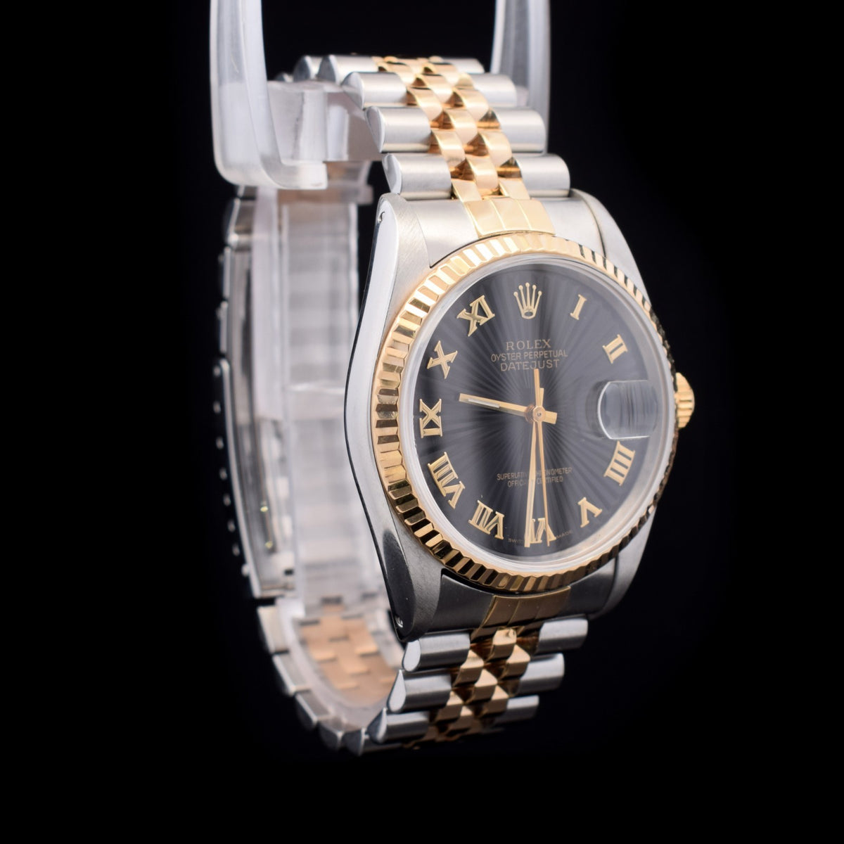 Rolex Datejust 36 | Two-Tone | Black Concentric Roman Dial | Ref. 16233 | 1994