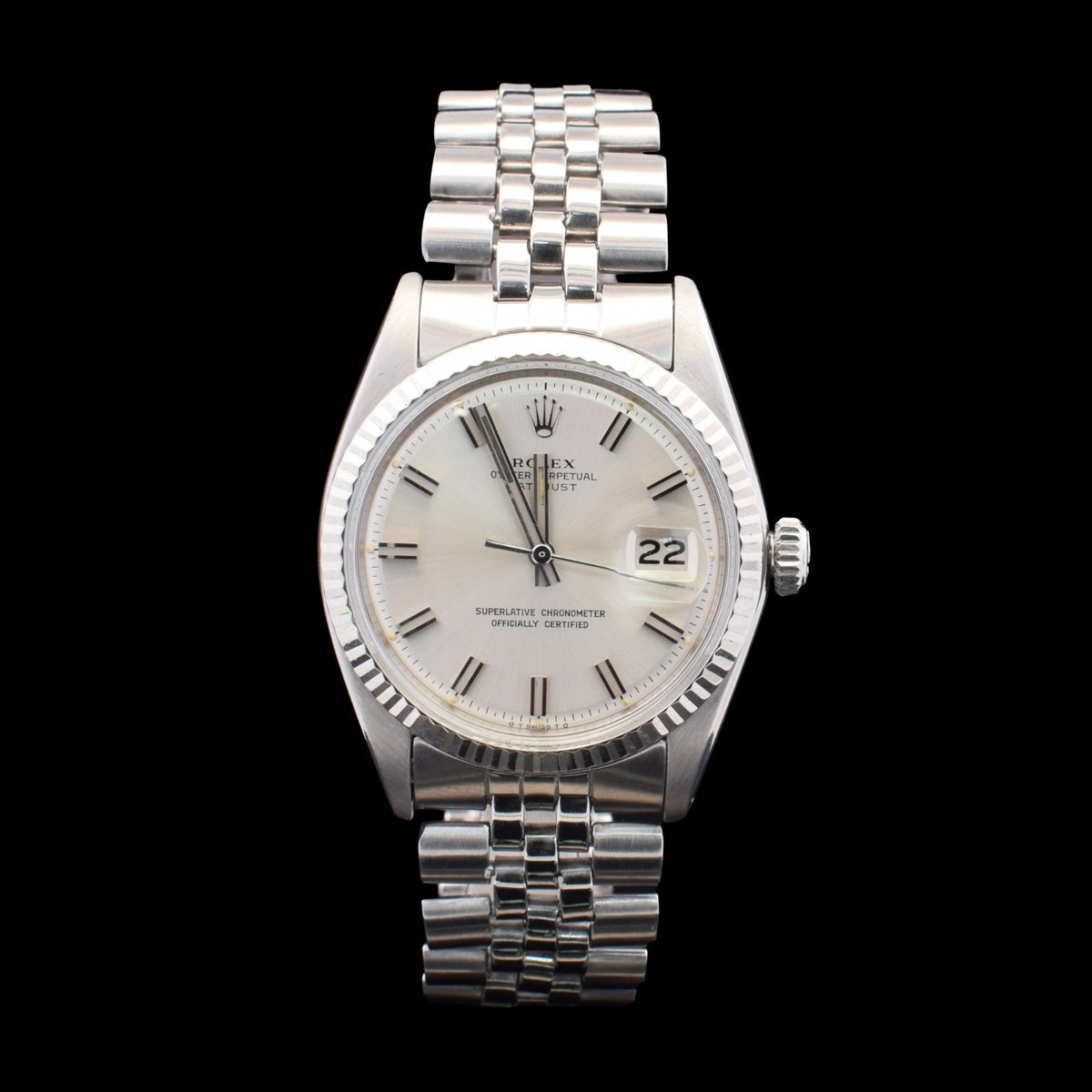 Rolex Datejust 36 | Silver “Wide Boy” Sigma Dial | Ref. 1601 | 3.99M Serial