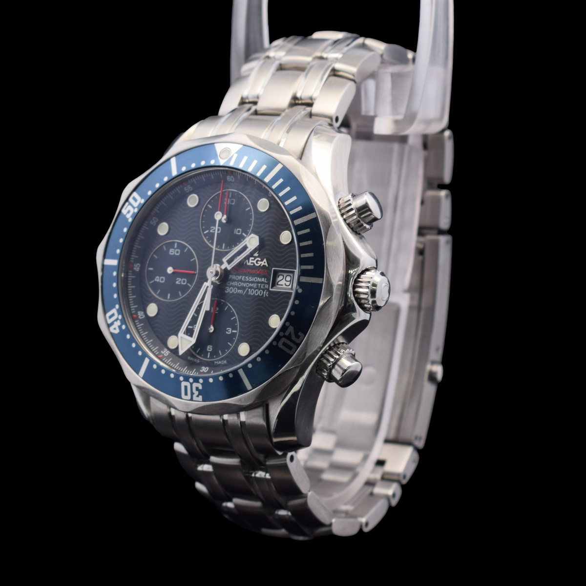 Omega Seamaster Diver 300M Chronograph | 41.5mm Blue Wave Dial | Ref. 2225.80 |