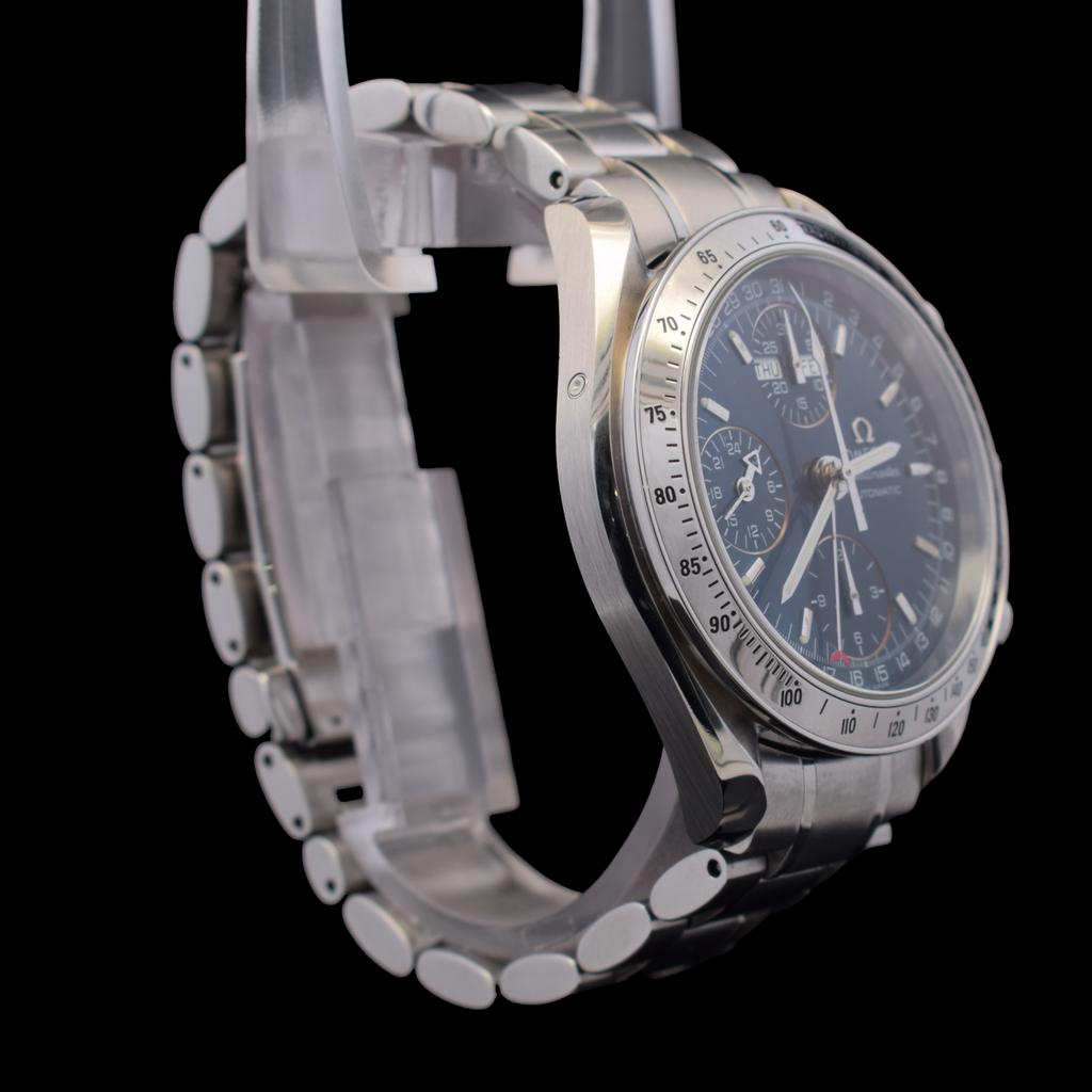 Omega Speedmaster Triple Calendar | Day-Date | 39mm Blue Dial | Ref 3523.80