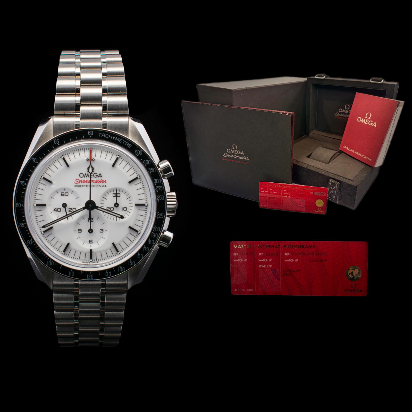 Omega Speedmaster Professional Moonwatch | White Dial |  Complete Set I