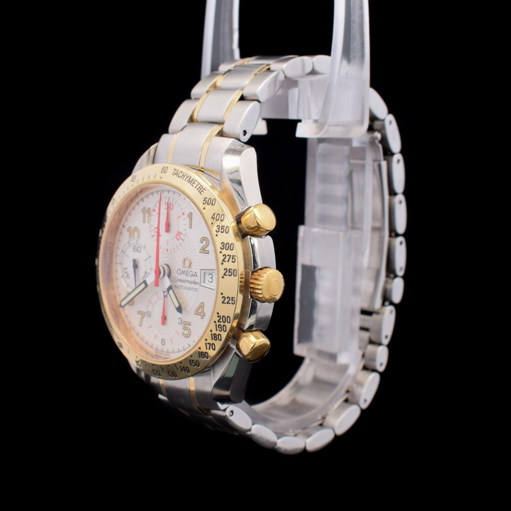 Omega Speedmaster Date | White Guilloché Racing Dial | Two-Tone | Ref. 3313.33 I