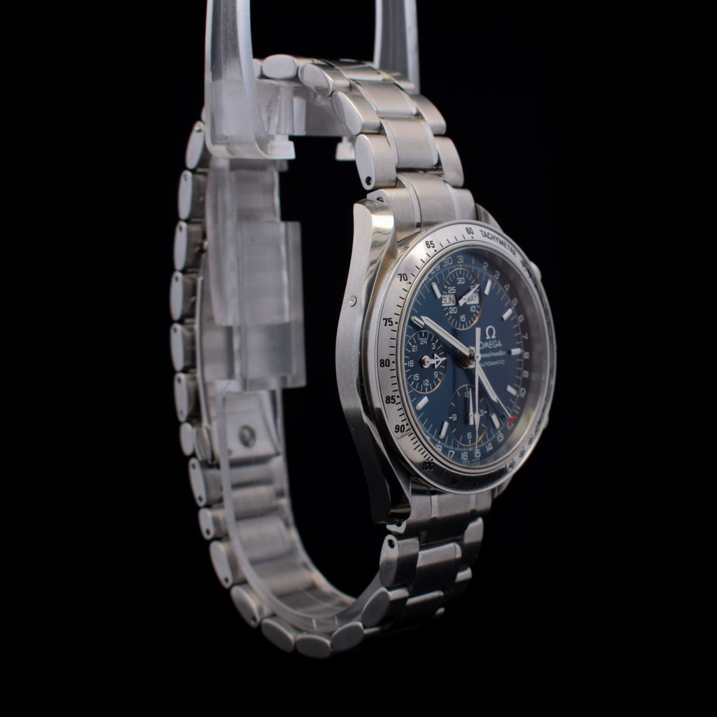 Omega Speedmaster Triple Calendar | Day-Date | 39mm Blue Dial | Ref 3523.80 I