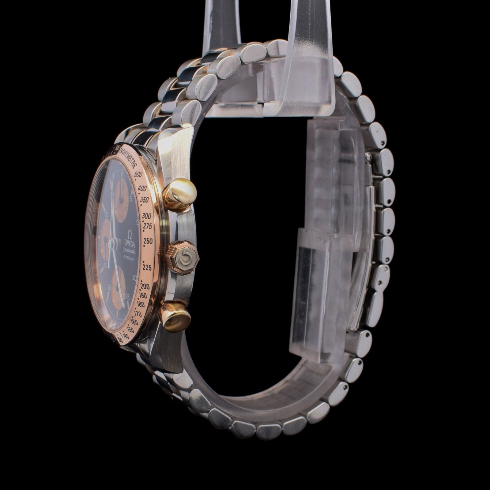 OMEGA 3316.50 Speedmaster Date black Dial Automatic Pink Gold Stainless Steel