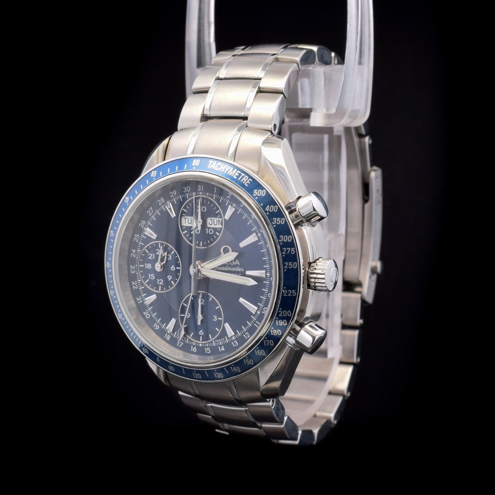 Omega Speedmaster Day-Date | 40mm Blue Dial |  | Ref. 3222.80 with Card