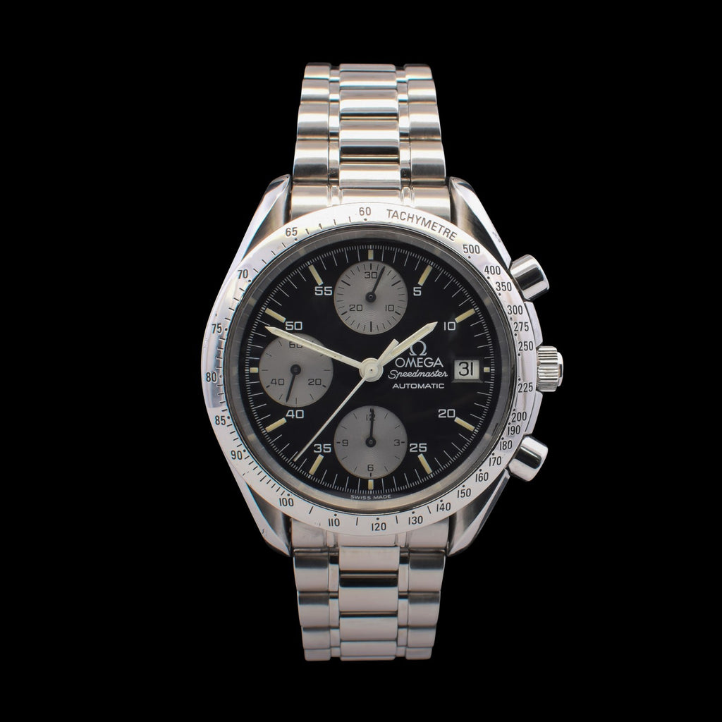 Omega Speedmaster Date | Black Reverse Panda Dial | Yellow Patina I Ref. 3511.50