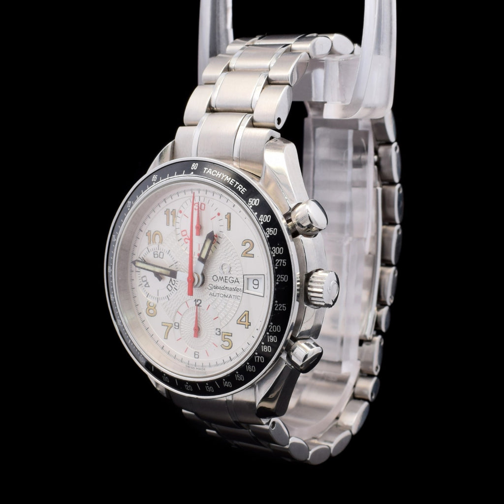 Omega Speedmaster Mark 40 | Rare White Guilloché Dial |  Ref. 3513.33 with Card