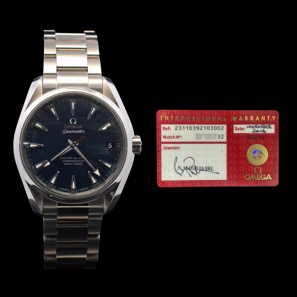 Omega Seamaster Aqua Terra 150M | 38.5mm Blue Teak Dial | 231.10.39.21.03.002