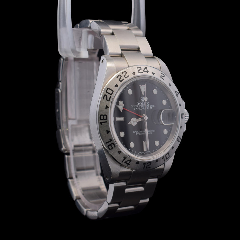 Rolex Explorer II | 40mm Black Dial | Unpolished - Factory Stickers | Ref. 16570
