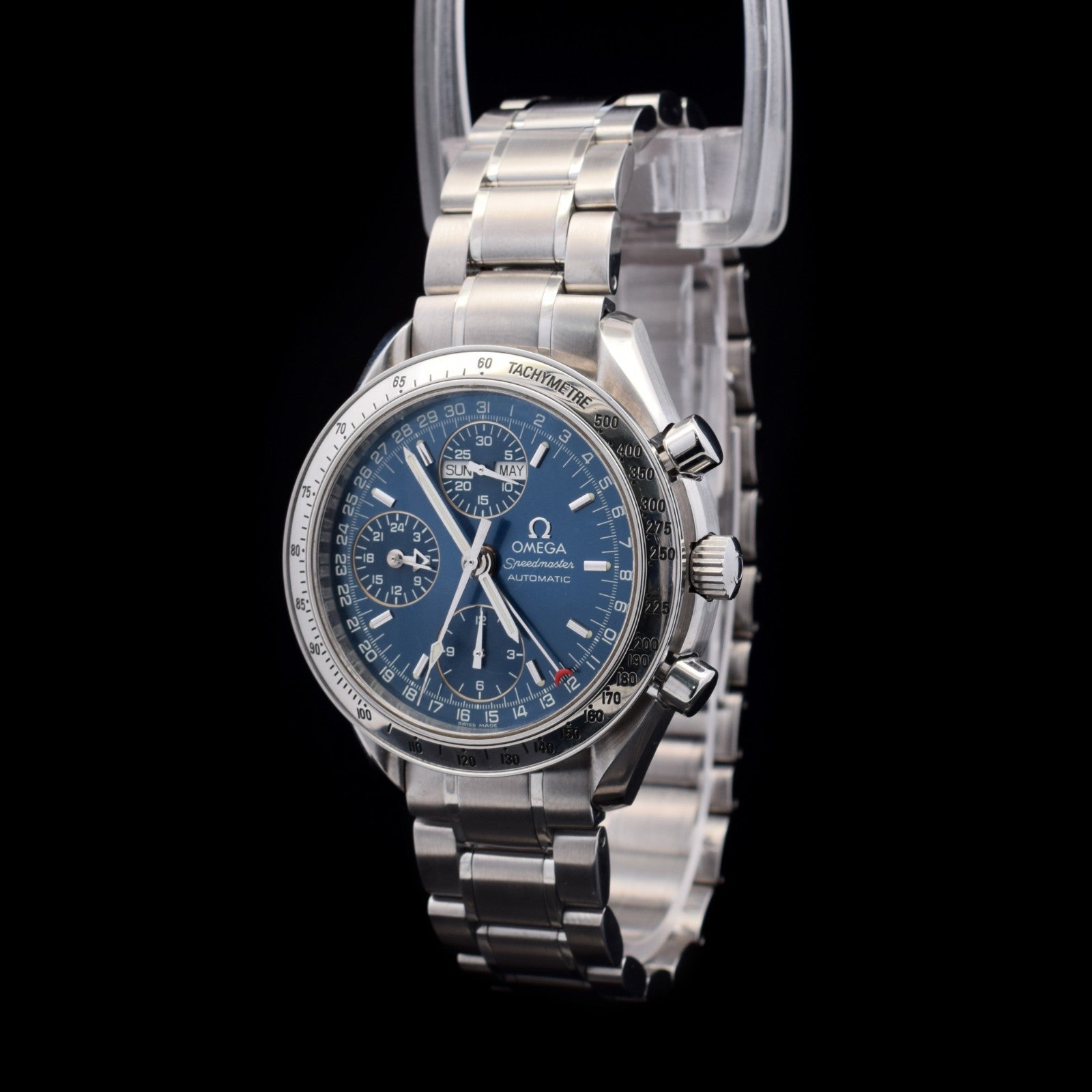 Omega Speedmaster Triple Calendar | Day-Date | 39mm Blue Dial | Ref 3523.80 I