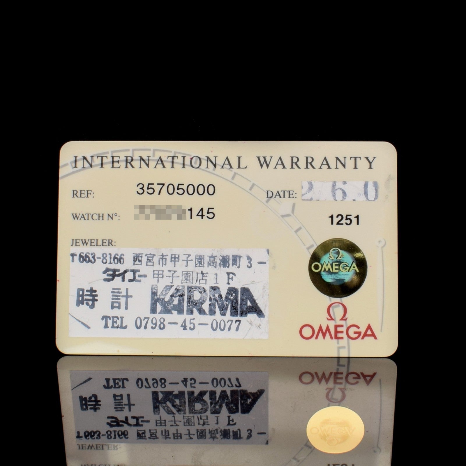 Omega Speedmaster Professional Moonwatch | Ref. 3570.50 with Card