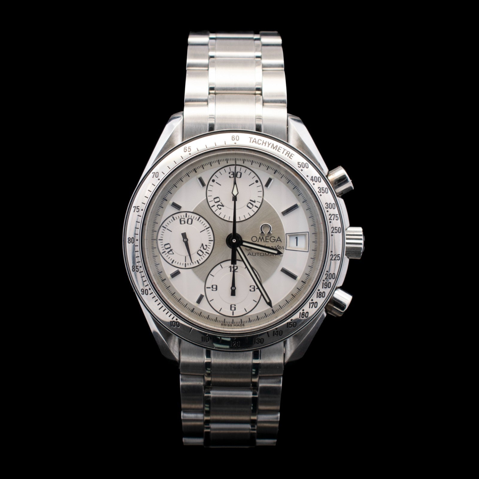 Omega Speedmaster Date 39mm White/Silver Dial | Ref 3513.30 with Card I