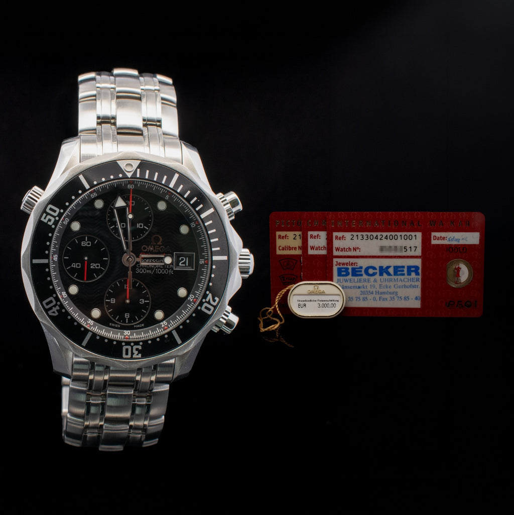 Omega Seamaster Diver 41.5MM Black Dial | Ref. 213.30.42.40.01.001 with Card