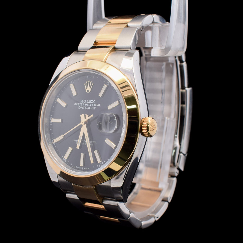 Rolex Datejust 41 | Black Stick Dial | Two-Tone Oyster Bracelet | Ref. 126303 |