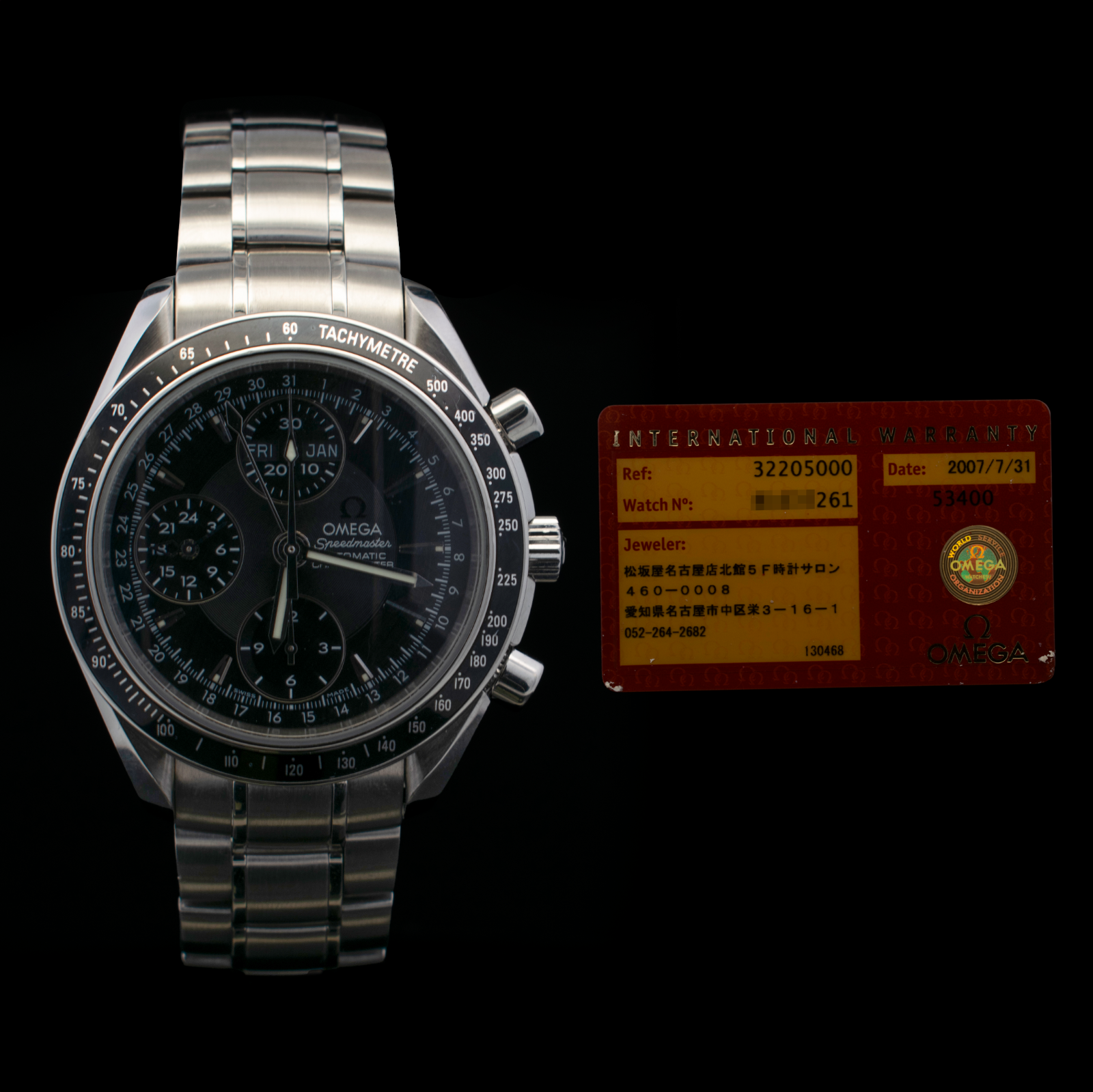 Omega Speedmaster Day-Date | Tripe Calendar | 40mm Black Dial | Ref 3220.50