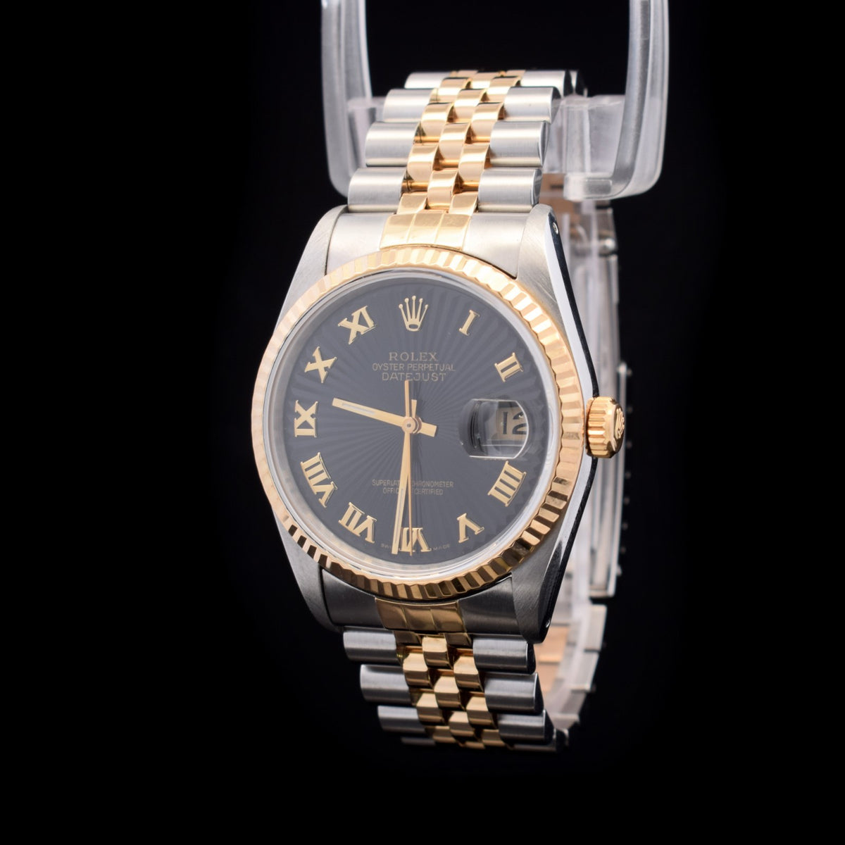 Rolex Datejust 36 | Two-Tone | Black Concentric Roman Dial | Ref. 16233 | 1994