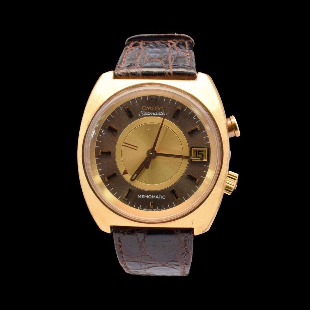 Omega Seamaster Memomatic | Gold-Plated Automatic Alarm | Omega Buckle