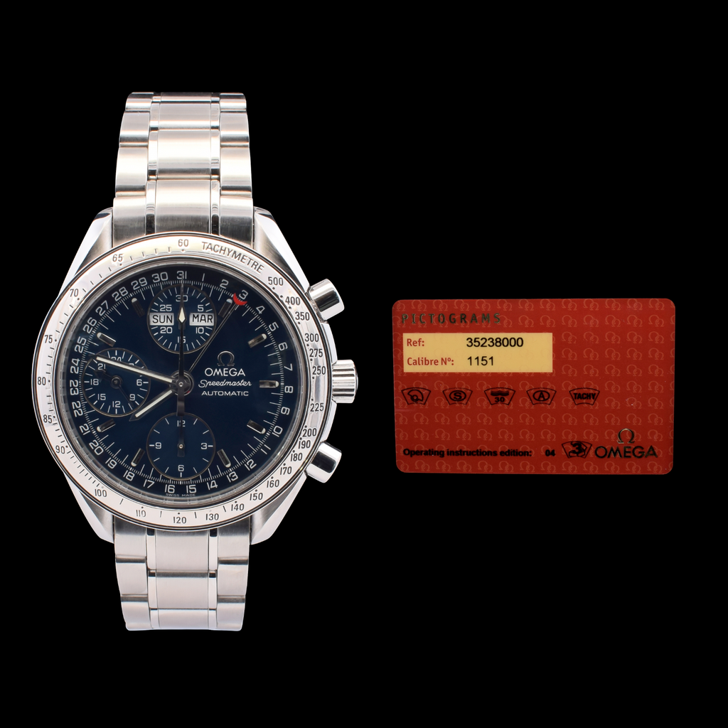 Omega Speedmaster Day-Date Triple Calendar 39mm | Blue Dial | Ref. 3523.80