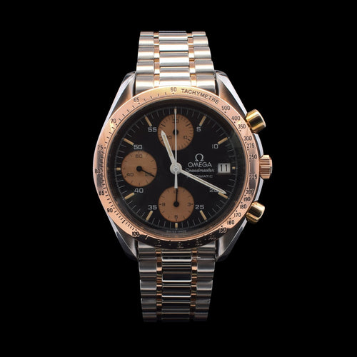 OMEGA 3316.50 Speedmaster Date black Dial Automatic Pink Gold Stainless Steel