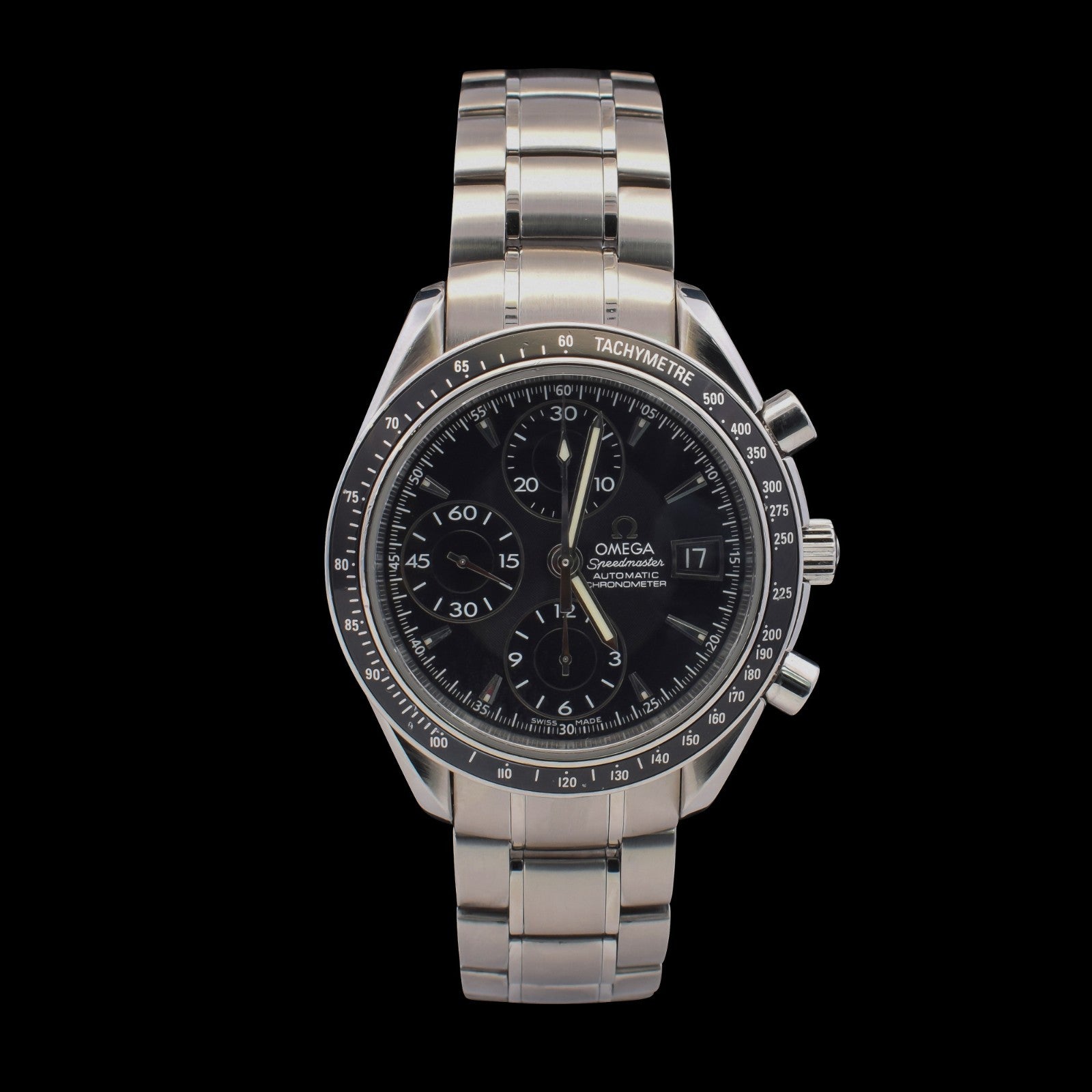 Omega Speedmaster Date | Black Dial | Black Tachymeter Bezel | Ref. 3210.50