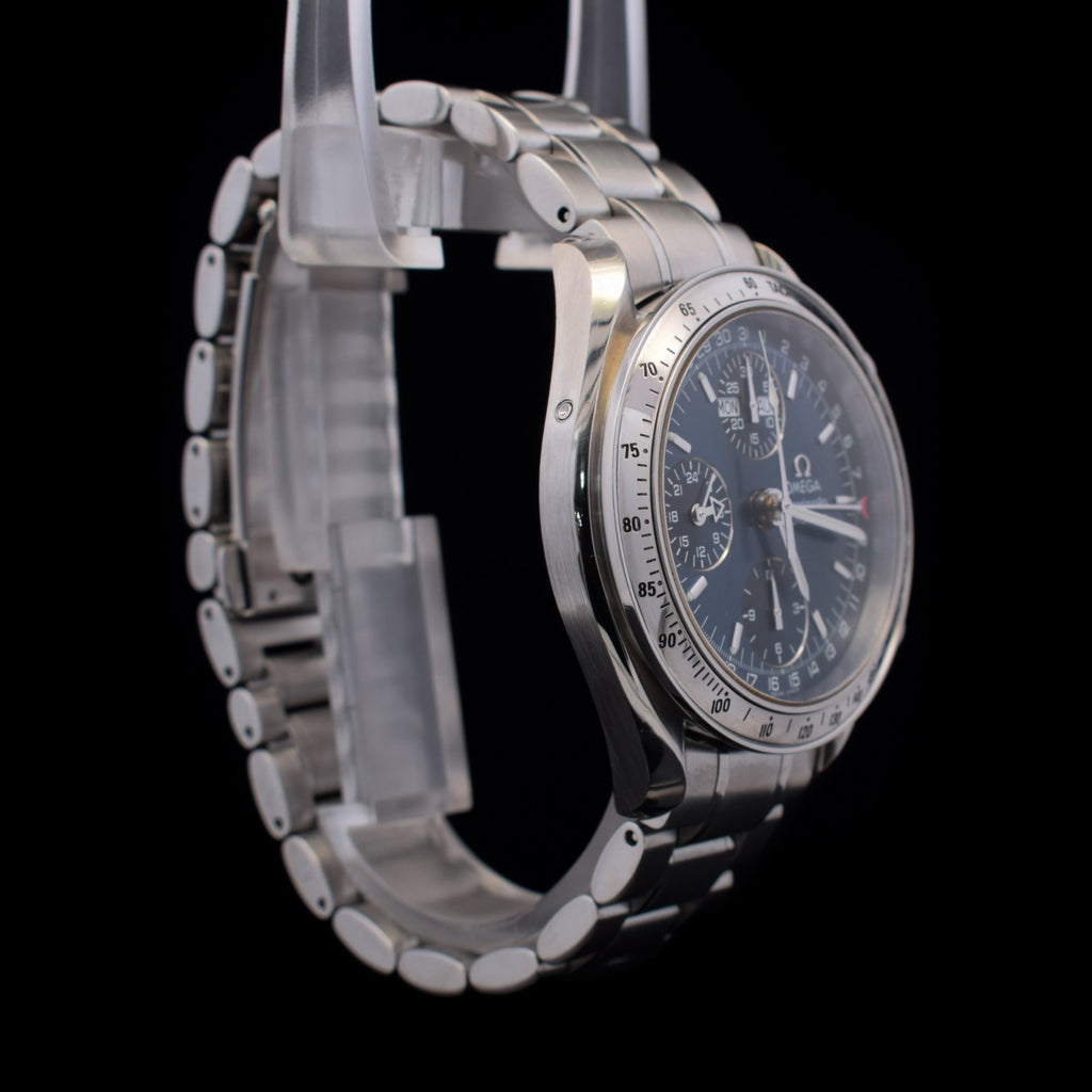 Omega Speedmaster Triple Calendar | Day-Date | 39mm Blue Dial | Ref 3523.80 I