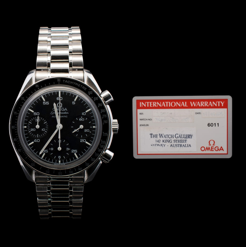 Omega Speedmaster Reduced  39mm Black Dial | Ref 3510.50 with Card