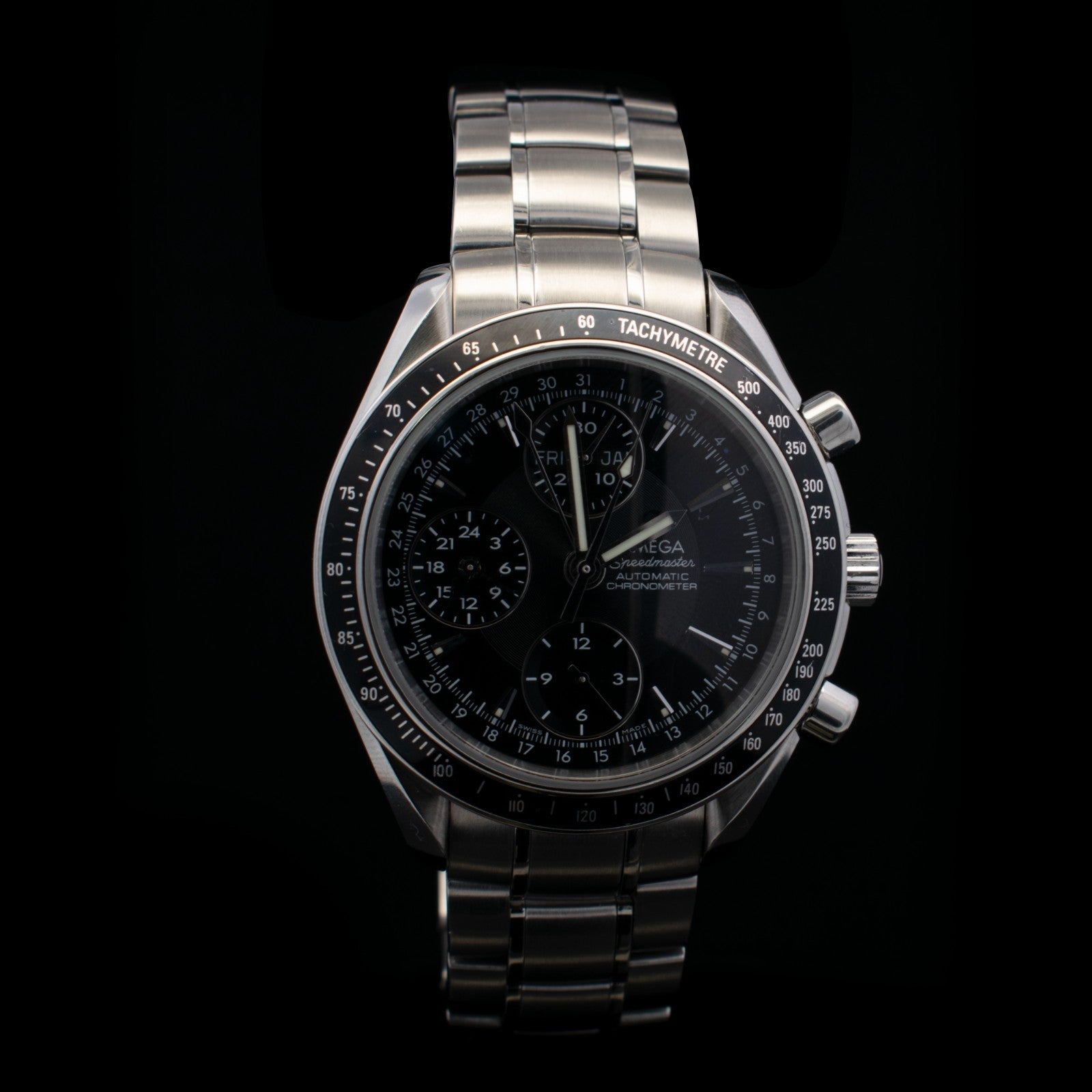 Omega Speedmaster Day-Date – Black Dial – Model 3220.50