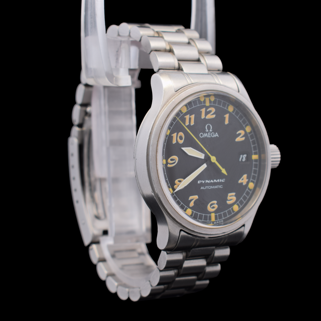 Omega Dynamic Automatic | 36mm Black Arabic Dial | Golden Patina | Ref. 5200.50