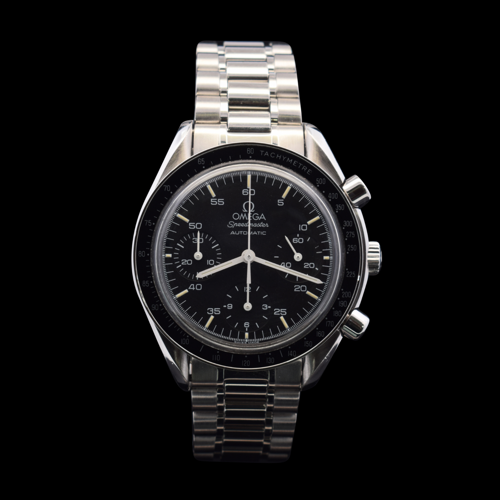 Omega Speedmaster Reduced | Black Dial with Light Yellow Patina | Ref 3510.50