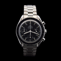 Omega Speedmaster Reduced | Black Dial with Light Yellow Patina | Ref 3510.50