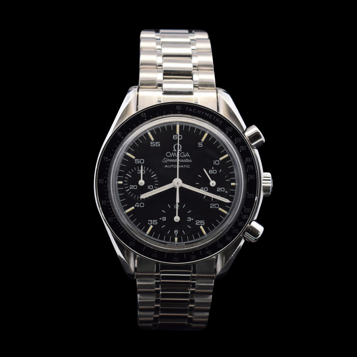 Omega Speedmaster Reduced | Black Dial with Light Yellow Patina | Ref 3510.50