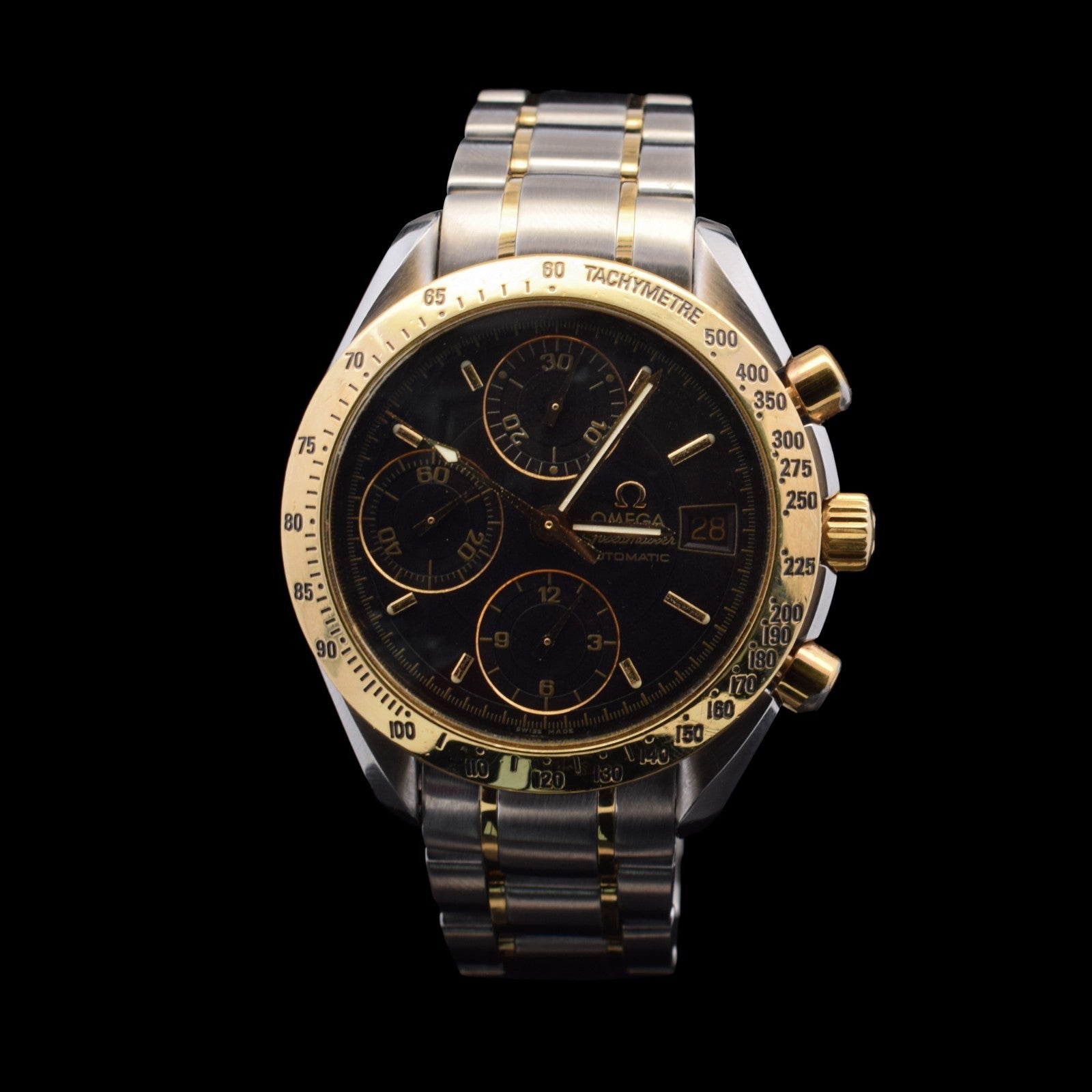 Omega Speedmaster Date | Black Dial | Steel & Gold Chronograph | Ref. 3313.50 I