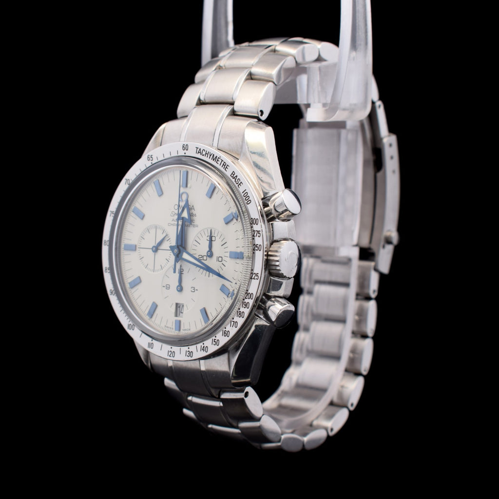 Omega Speedmaster Broad Arrow | White Dial | Blue Hands | Ref. 3551.20 with Card