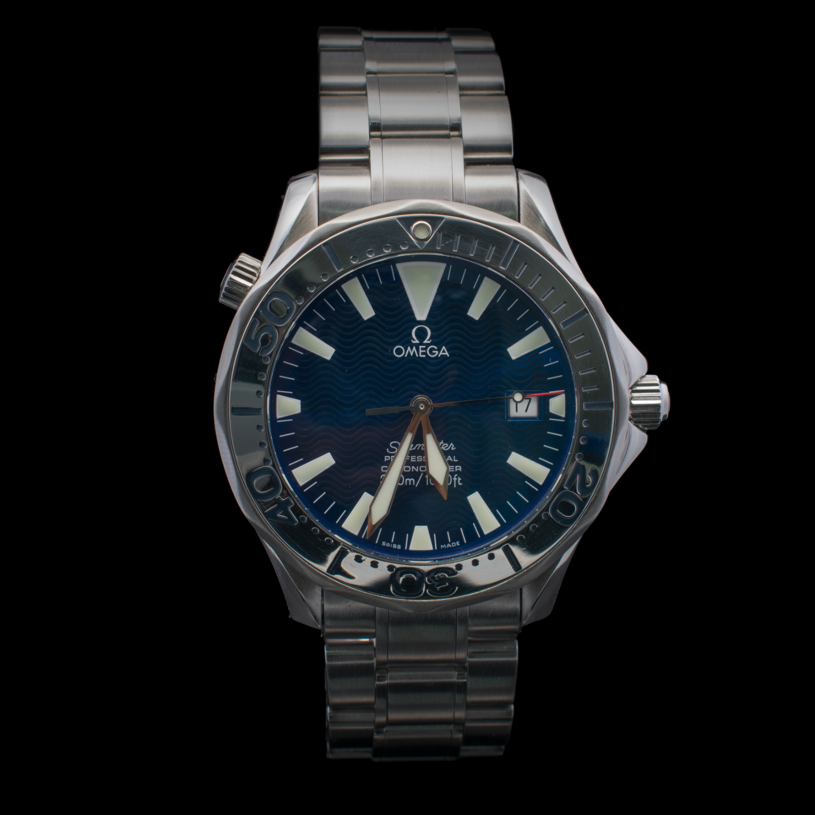 Omega Seamaster Professional 300M “Electric Blue” | Wave Dial | Ref. 2255.80 I