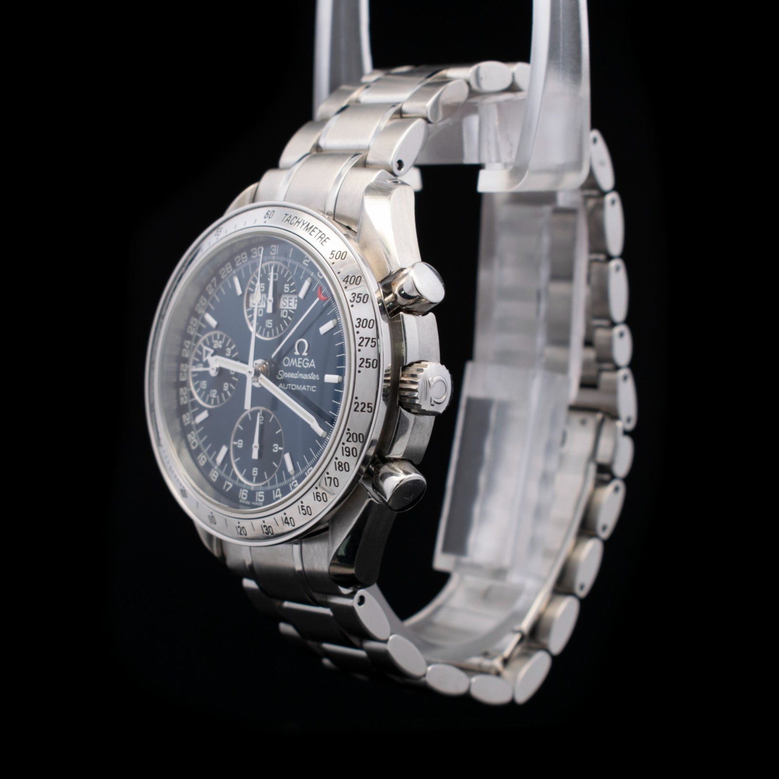 Omega Speedmaster Triple Calendar | Day-Date | 39mm Blue Dial | Ref 3523.80 I